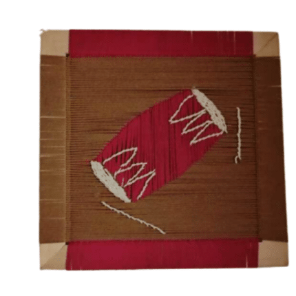 Pink and Brown Creative Weaved Wall Tile