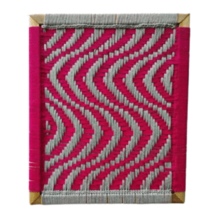 Pink and Grey Traditional Weaved Wall Tiles