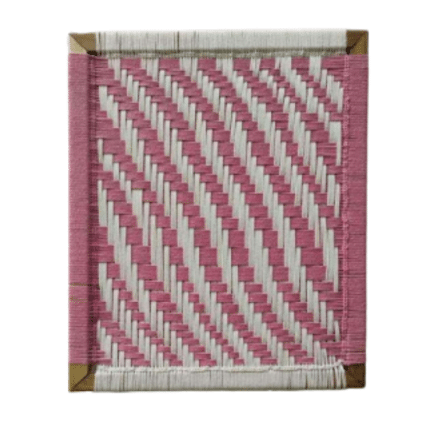 Pink and White Traditional Weaved Wall Tiles