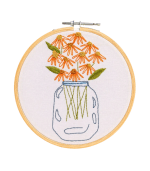 Floral Pot Hoop Frame
