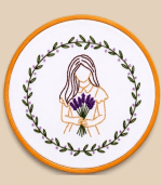 Lavender Lady Hoop Frame