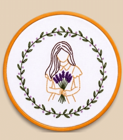 Lavender Lady Hoop Frame