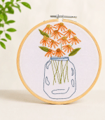 Floral Pot Hoop Frame