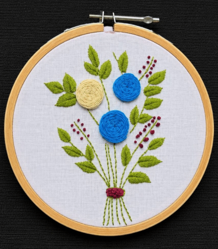 Floral Hoop Frame