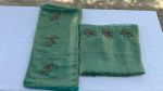 Sea Green Silk Fendy Dress Material